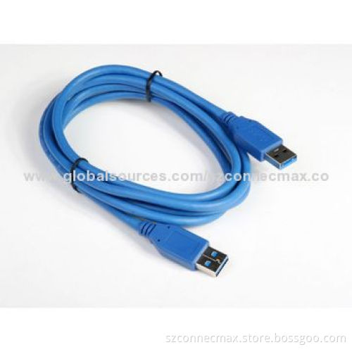 High speed USB 3.0 cable, AM to AM with blue color from factory